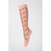 Chaussettes Santia Harcour par 3 Abricot Orange Chaussettes Santia Harcour par 3 Abricot Orange