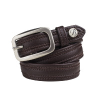 Ceinture en cuir Bates Marron