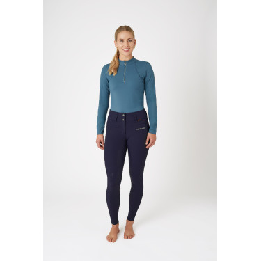 Pantalon fond peau silicone Tiffany B Vertigo femme Bleu marine foncé
