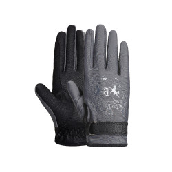 Gants d'équitation B Vertigo Laia femme avec logo imprimé Castelrock