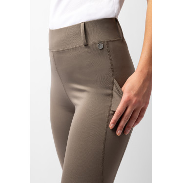 Legging fond intégral Grip Horze Dea femme Marron morille