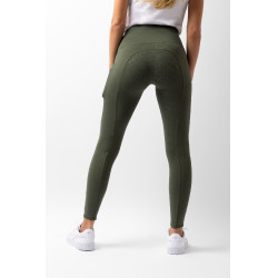 Legging taille haute fond intégral silicone Gillian Horze femme Vert kaki beetle Legging taille haute fond intégral silicone Gillian Horze femme Vert kaki beetle