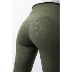 Legging taille haute fond intégral silicone Gillian Horze femme Vert kaki beetle Legging taille haute fond intégral silicone Gillian Horze femme Vert kaki beetle