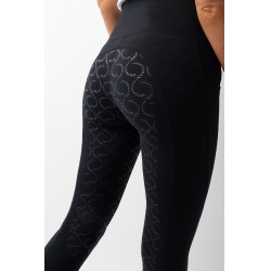 Legging taille haute fond intégral silicone Gillian Horze femme Noir