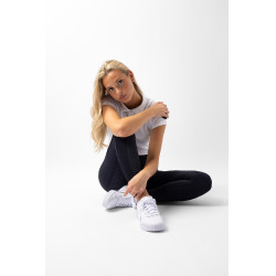 Legging Horze Mathilde fond silicone femme Bleu marine foncé