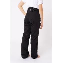Pantalon d'équitation matelassée silicone Adeline enfants Horze Noir