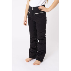 Pantalon d'équitation matelassée silicone Adeline enfants Horze Noir