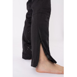 Pantalon d'équitation matelassée silicone Adeline enfants Horze Noir