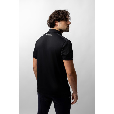Polo fonctionnel B Vertigo Flynn homme Noir