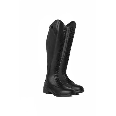Bottes d'équitation Horze à lacets femme Noir