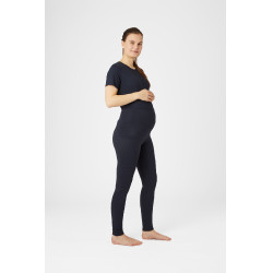 Legging de maternité Horze Ginny fond intégral grip poches téléphone Bleu marine foncé