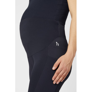 Legging de maternité Horze Ginny fond intégral grip poches téléphone Bleu marine foncé