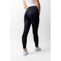 Pantalon d'équitation Horze Evelyn fond intégral femme Marine foncé Bleu
