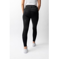Pantalon d'équitation Horze Evelyn fond intégral femme Noir