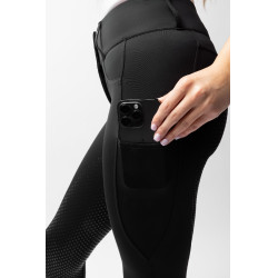 Pantalon d'équitation Horze Evelyn fond intégral femme Noir