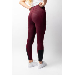 Pantalon d'équitation Horze Evelyn fond intégral femme Port Royale Bordeaux Pantalon d'équitation Horze Evelyn fond intégral femme Port Royale Bordeaux