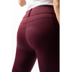 Pantalon d'équitation Horze Evelyn fond intégral femme Port Royale Bordeaux Pantalon d'équitation Horze Evelyn fond intégral femme Port Royale Bordeaux