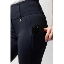 Pantalon d'équitation Horze Leonie fond intégral femme Marine foncé Bleu Pantalon d'équitation Horze Leonie fond intégral femme Marine foncé Bleu