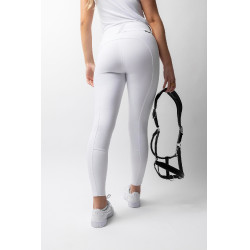 Pantalon Horze Grand Prix III Show fond intégral femme Blanc brillant Pantalon Horze Grand Prix III Show fond intégral femme Blanc brillant