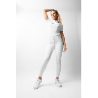 Pantalon Horze Grand Prix III Show fond intégral femme Blanc brillant Pantalon Horze Grand Prix III Show fond intégral femme Blanc brillant