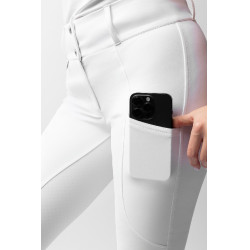 Pantalon Horze Grand Prix III Show fond intégral femme Blanc brillant Pantalon Horze Grand Prix III Show fond intégral femme Blanc brillant
