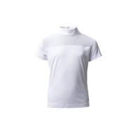 Polo de concours Horze Kaya enfant strass Blanc brillant