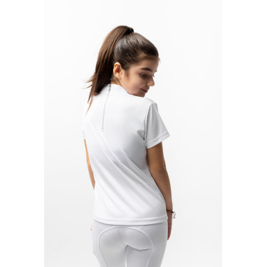 Polo de concours Horze Kaya enfant strass Polo de concours Horze Kaya enfant strass