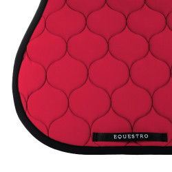 Tapis de saut en tissu technique matelassé Equestro Scooter Beige