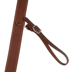 Selle western Lakota à jupe ronde gravée et avec fil d'argent Marron Selle western Lakota à jupe ronde gravée et avec fil d'argent Marron