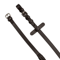 Bridon anatomique avec logo Equestro Marron foncé