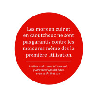 Mors en cuir rond Jump'In Pelham petites branches droit