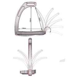 Etriers Air Safety System Jin Stirrup Noir