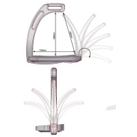 Etriers Air Safety System Jin Stirrup Junior Alu brillant