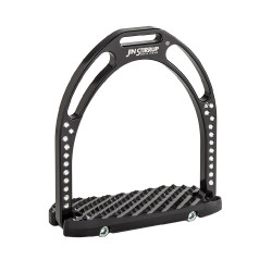 Etriers precious aluminium Jin Stirrup Noir strass