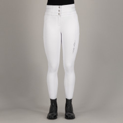Pantalon d'équitation Euro-Star Athletic Luxe FullGrip Blanc