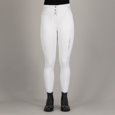 Pantalon d'équitation Euro-Star Athletic Luxe FullGrip Blanc Pantalon d'équitation Euro-Star Athletic Luxe FullGrip Blanc