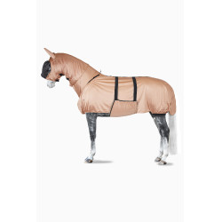 Combo masque et couvre cou anti-eczéma Horze Marron clair