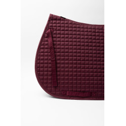 Tapis de selle Horze Exeter mixte Port royal Bordeaux