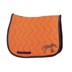 Tapis de selle Pénélope Classique Orange / marine Tapis de selle Pénélope Classique Orange / marine