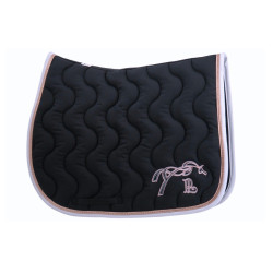 Tapis de selle Pénélope Classique Marine / blanc / rose Bleu Tapis de selle Pénélope Classique Marine / blanc / rose Bleu
