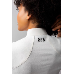 Chemise de concours B Vertigo Liv scintillante femme Blanc brillant Chemise de concours B Vertigo Liv scintillante femme Blanc brillant