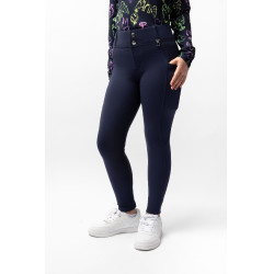 Pantalon d'équitation Horze Mira enfant fond intégral Ouverture Bleu marine Pantalon d'équitation Horze Mira enfant fond intégral Ouverture Bleu marine