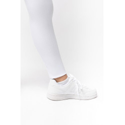 Pantalon d'équitation Horze Mira enfant fond intégral Blanc brillant