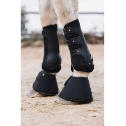 Guêtres Horze 2 en 1 Combi Malmo Noir Guêtres Horze 2 en 1 Combi Malmo Noir