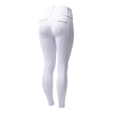 Legging Hybrid Horze Anya femme fullgrip Blanc brillant