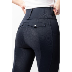 Legging Hybrid Horze Anya femme fullgrip Marine foncé Bleu Legging Hybrid Horze Anya femme fullgrip Marine foncé Bleu