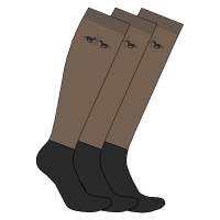 Chaussettes bottes HV Polo Jamie par 3 Paille Marron