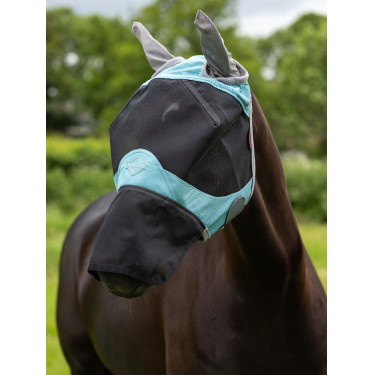 Masque anti-mouches LeMieux Visor-Tek complet Lagoon Bleu