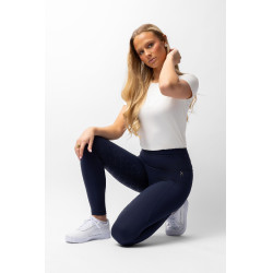 Legging taille haute fond intégral silicone Gillian Horze femme Ouverture Bleu marine Legging taille haute fond intégral silicone Gillian Horze femme Ouverture Bleu marine