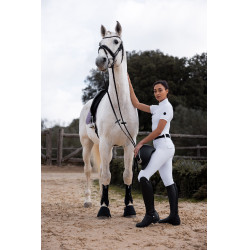 Legging Hybrid Horze Anya femme fullgrip Blanc brillant Legging Hybrid Horze Anya femme fullgrip Blanc brillant